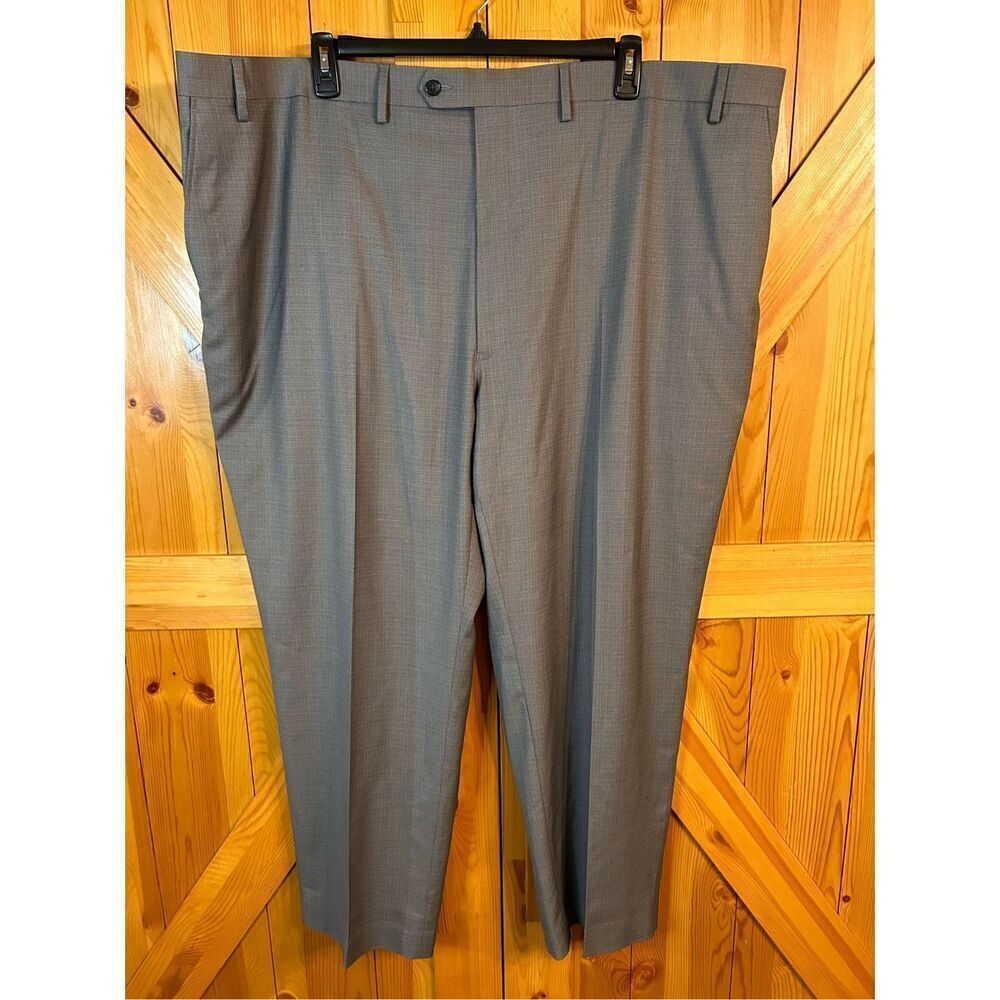 Shaquille O’Neal gray textured pants 52 x 30 big and tall stretch nwt (4846)